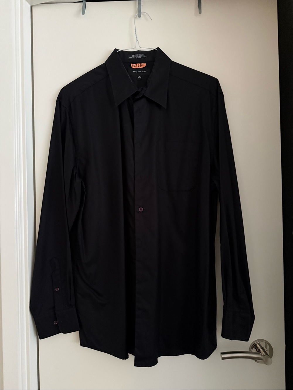 Jones New York Black Men's Dress Shirt - Long Sleeve